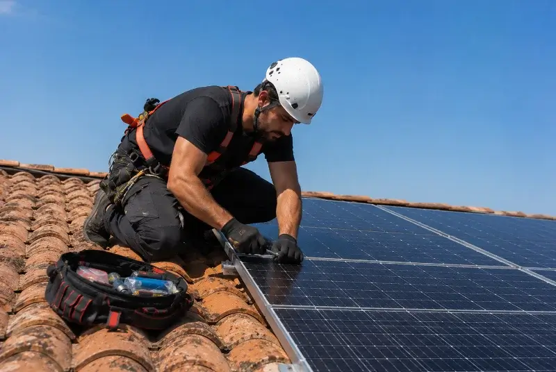 Maintenance et monitoring de panneaux solaires à Plouharnel